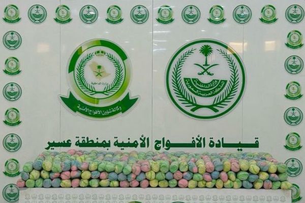 دوريات الأفواج الأمنية بمنطقة عسير تُحبط تهريب (100) كيلو جرام من نبات القات المخدر