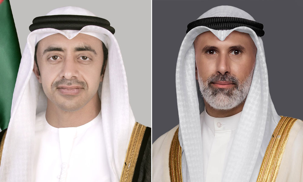 وزير الخارجية يتلقى اتصالا من نظيره الإماراتي أدان خلاله الاعتداءات الإيرانية الآثمة