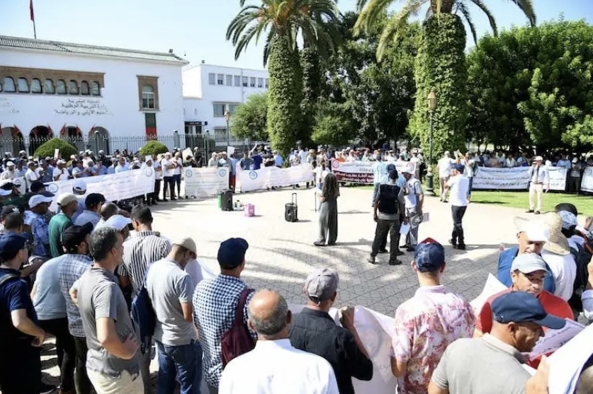 تصعيد نقابي جديد.. المساعدون التربويون يحتجون أمام الوزارة بالرباط