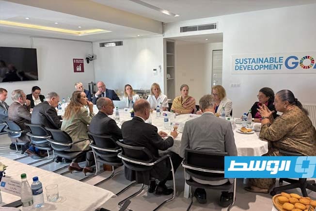هانا تيتيه تطلع سفراء أجانب على مستجدات خارطة الطريق الليبية