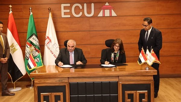 قضايا الدولة توقع بروتوكول تعاون مع الجامعة المصرية الصينية