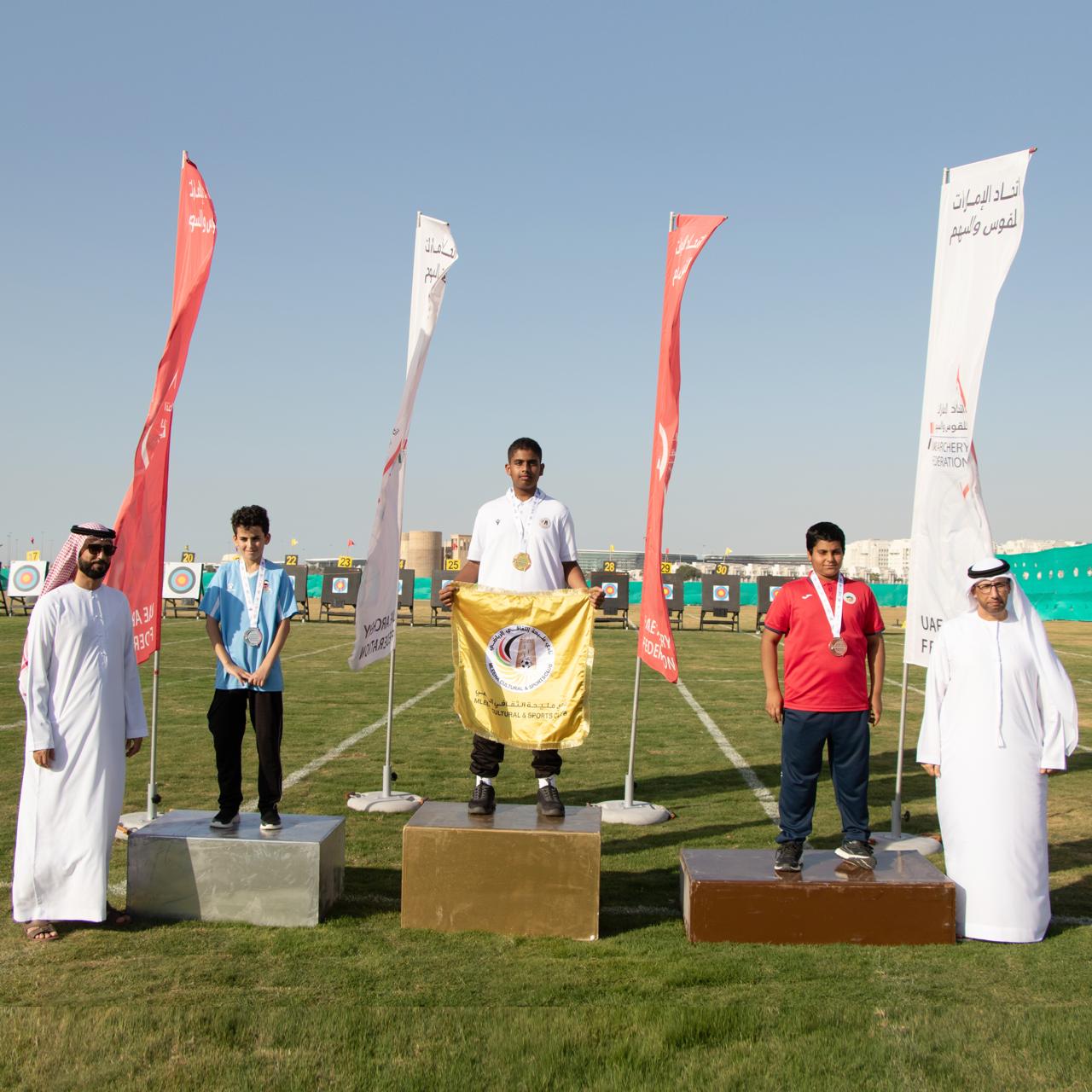 5 ميداليات تزين مشاركة نادي مليحة في دوري الإمارات للقوس والسهم