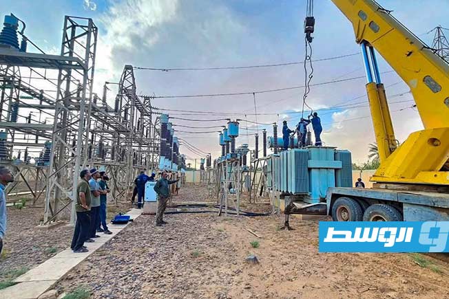 «الكهرباء»: وصول محول جديد إلى محطة أبريك في أوباري