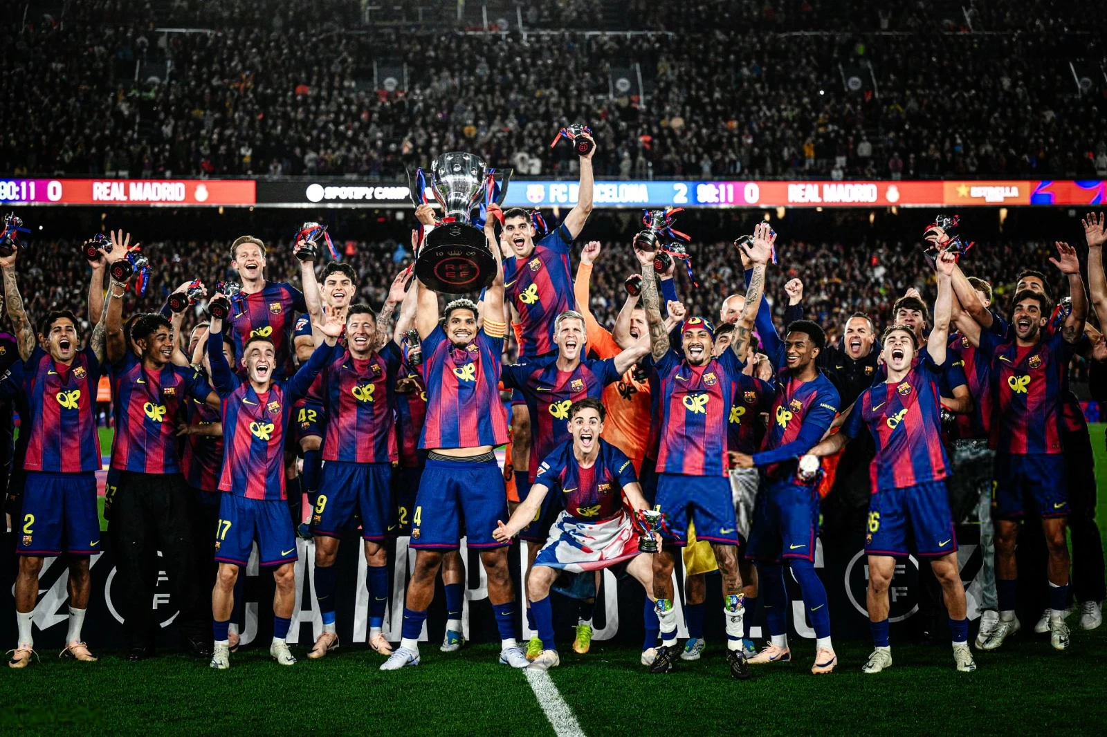 عاجل | للمرة الـ29.. برشلونة بطلاً للدوري الإسباني