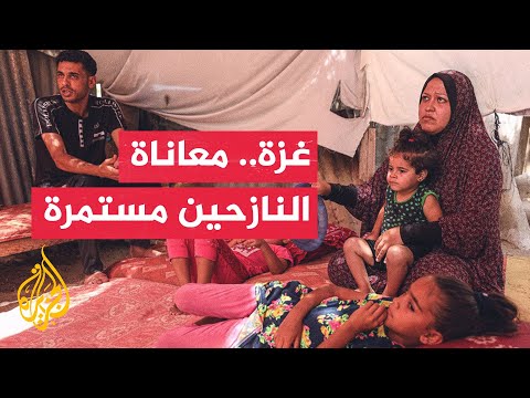 الحر الشديد وانعدام الكهرباء يضاعفان معاناة النازحين في غزة