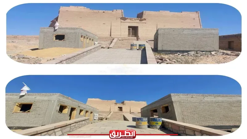 غضب بين المرشدين السياحيين بعد تشويه واجهة معبد كلابشة الأثري