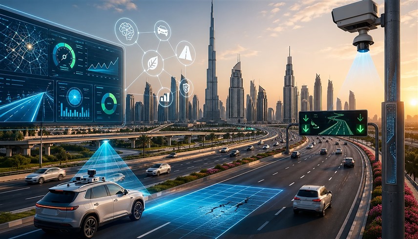 دبي تعزّز ريادتها العالمية في جودة الطرق بالذكاء الاصطناعي