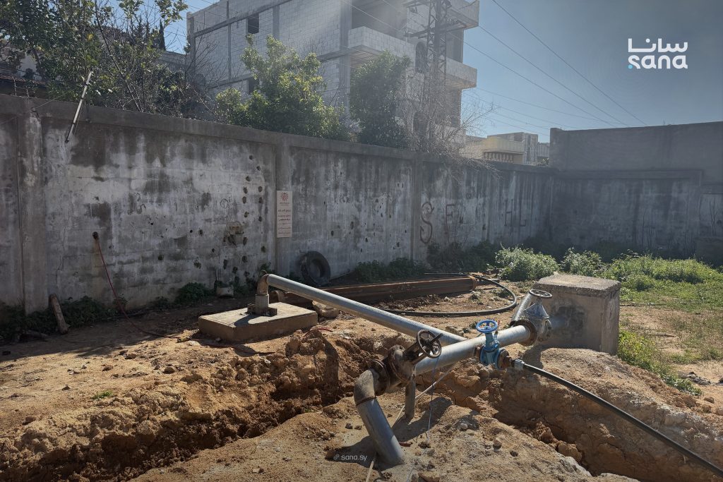 وضع البئر الأولى في منطقة رأس النبع بطرطوس بالخدمة بدعم من تجمع السلام