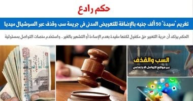 حكم رادع.. تغريم "سيدة" 50 ألف جنيه فى جريمة سب وقذف عبر السوشيال ميديا