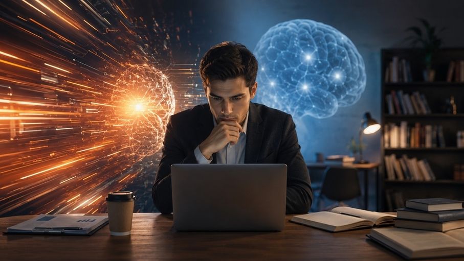 السرعة أم عمق التفكير؟ دراسة تكشف تأثير الذكاء الاصطناعي على عقولنا