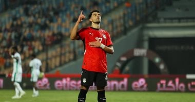 محمود صابر يسجل الهدف الأول لمنتخب مصر أمام إيران