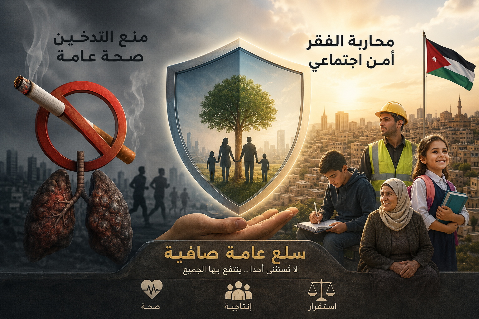 جو 24 : منع التدخين ومحاربة الفقر باعتبارهما سلعاً عامة