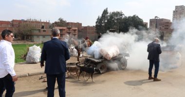 محافظ الجيزة يضبط فرزا عشوائيا وحرقا للمخلفات خلال جولة فى الوراق