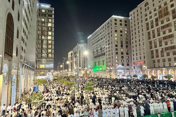 الجهود الأمنية داخل المسجد النبوي وساحاته ليلة 25 رمضان