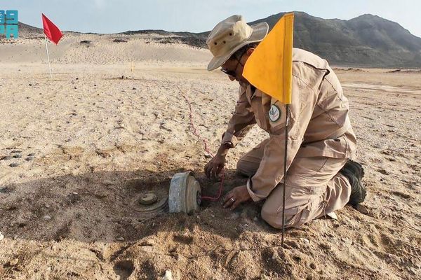 "مسام" ينزع (1.408) ألغام من الأراضي اليمنية خلال أسبوع