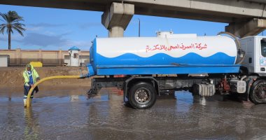 رفع درجة الاستعداد بشركة الصرف الصحي بالإسكندرية لمواجهة موجة الأمطار