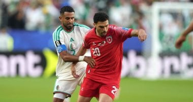 كأس العالم 2026.. أمين جويرى يسجل الهدف الثانى للجزائر فى الأردن