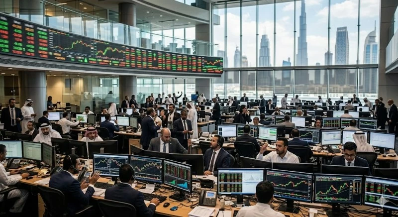 تراجعات حادة لأسهم الإمارات.. سوق دبي يفقد 4.6%