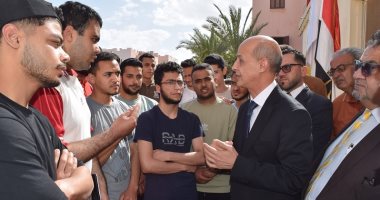 رئيس جامعة بني سويف يتفقد المدن الجامعية للاطمئنان على مستوى الخدمات