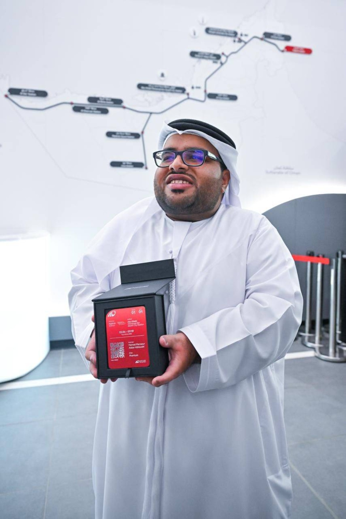 حمد البلوشي.. أول راكب في رحلة تاريخية لقطار الاتحاد