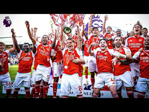 THE CHAMPIONS! ARSENAL LIFT THE PREMIER LEAGUE TROPHY 🏆 FULL CELEBRATIONS
