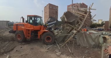 بعد رصد المحافظ.. إزالة حالات بناء مخالف فى أبو النمرس بالجيزة