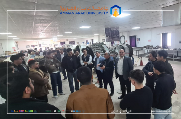 جو 24 : طلبة كلية علوم الطيران في "عمان العربية" يزورون أكاديمية الشرق الأوسط للطيران
