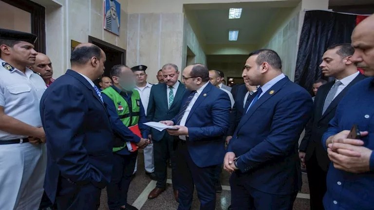 وفد من النيابة العامة يجري تفتيشًا لمركز إصلاح وتأهيل المنيا 3