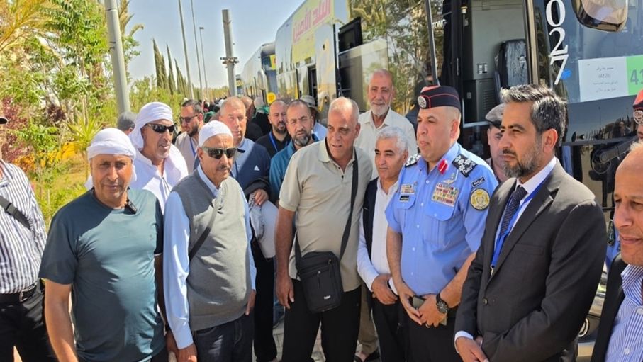 معان تستقبل أولى طلائع حجاج فلسطينيي 1948 وسط أجواء ترحيبية