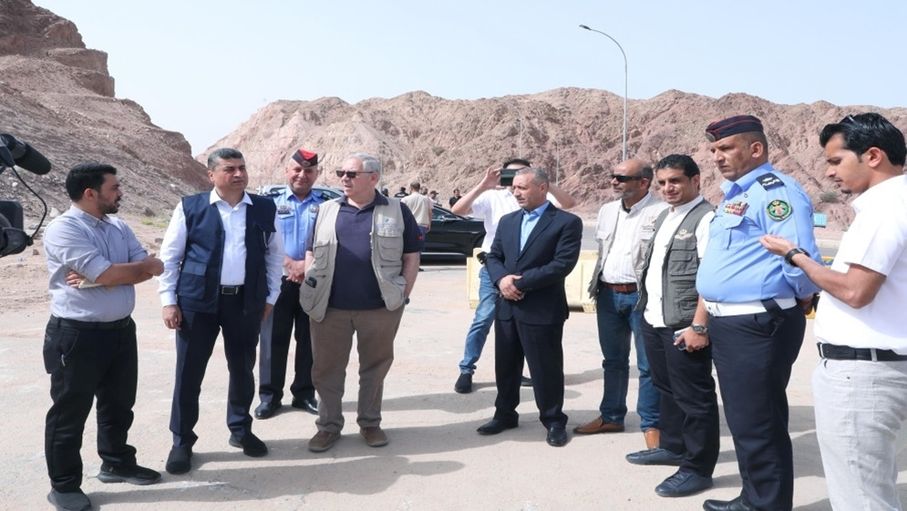 افتتاح طريق الحاويات الخلفي في مدينة العقبة