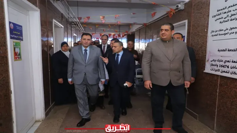 النائب وليد التمامي يرافق محافظ دمياط في جولة تفقدية لمستشفى الزرقا المركزي وعيادة التأمين الصحي