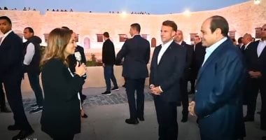 زيارة الرئيس السيسى وماكرون لقلعة قايتباى التاريخية بالإسكندرية