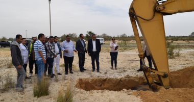 رئيس مياة القناة يتابع ميدانيًا مشروع استثمار 330 فدان بسرابيوم