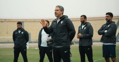 جلسة تحفيزية وتخفيف الأحمال.. كواليس مران الزمالك استعدادا لموقعة أوتوهو (صور)