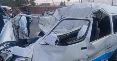 إصابة 12 شخصا فى انقلاب سيارة على طريق الخطاطبة بالمنوفية