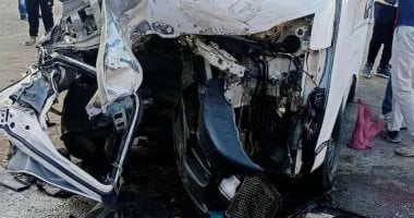 إصابة 9 أشخاص في انقلاب سيارة ميكروباص بقنا