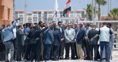 جولة تفقدية لوزيرى الشباب والتخطيط داخل منشآت رياضية بجامعة بورسعيد