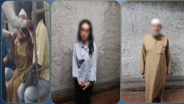 كواليس مشاجرة مترو الأنفاق مسن وفتاة..لماذا فعل الشيخ حركة الإصبع البذية للفتاة؟