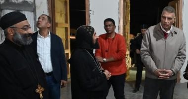 محافظ جنوب سيناء يتفقد كنيسة كيرياليسون بنويبع