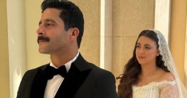 الصور الأولى من استعدادات مصطفى منصور وهايدي رفعت للاحتفال بزفافهما