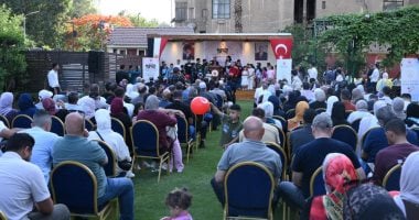 سفير تركيا يحتفل بعيد الأضحى مع عائلات تركية وفلسطينية ومصرية