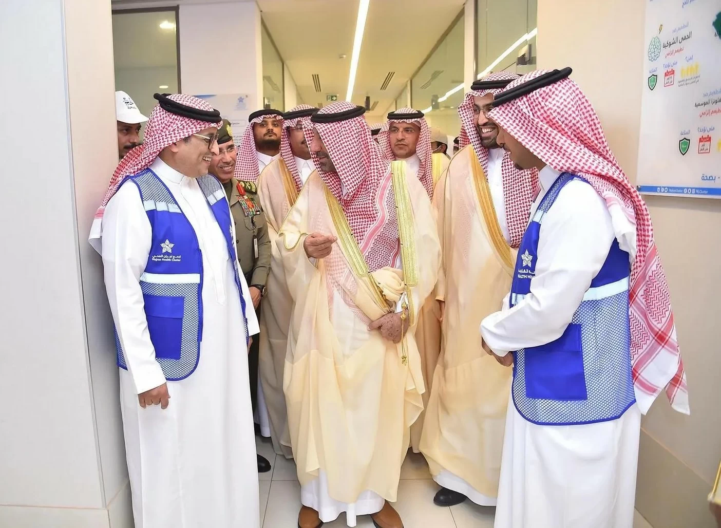 أمير نجران يطَّلع على الخدمات المقدمة للحجاج بمركز المراقبة الصحية بمنفذ الوديعة