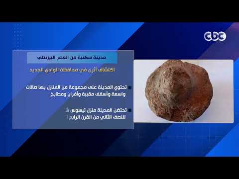 مدينة سكنية من العصر البيزنطي.. اكتشاف أثرى في محافظة الوادي الجديد