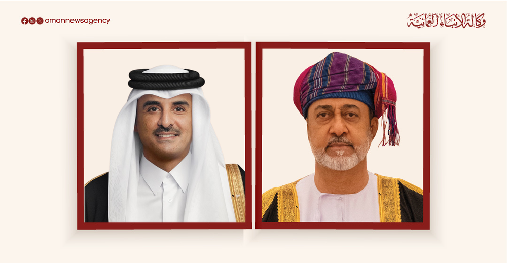 جلالةُ السُّلطان المُعظّم يُهنّئ أمير قطر