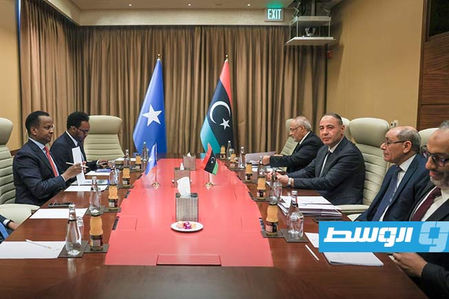 الباعور يبحث مع نظيره الصومالي تعزيز العلاقات بين البلدين