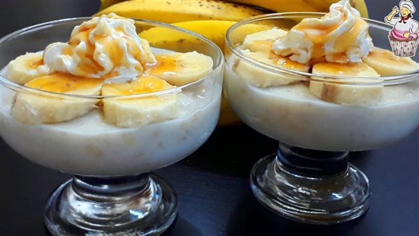 طريقة عمل مهلبية الموز فى خطوات سريعة