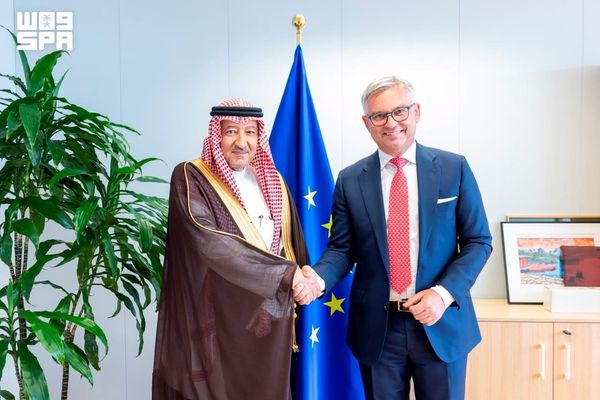 نائب وزير الخارجية يلتقي المفوض الأوروبي للشؤون الداخلية والهجرة