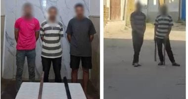ضبط المتهمين بالتلويح بعصا خشبية على الجيران بسبب خلافات الجيرة