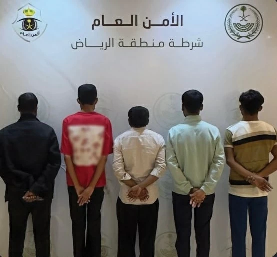 شرطة الرياض تضبط 5 مقيمين لممارستهم التسول