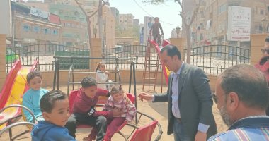 إقبال كثيف على حديقة تحيا مصر بمنوف احتفالا بعيد الربيع